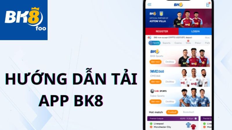 Cài đặt ứng dụng app nhà cái BK8 về điện thoại ANDROID. 